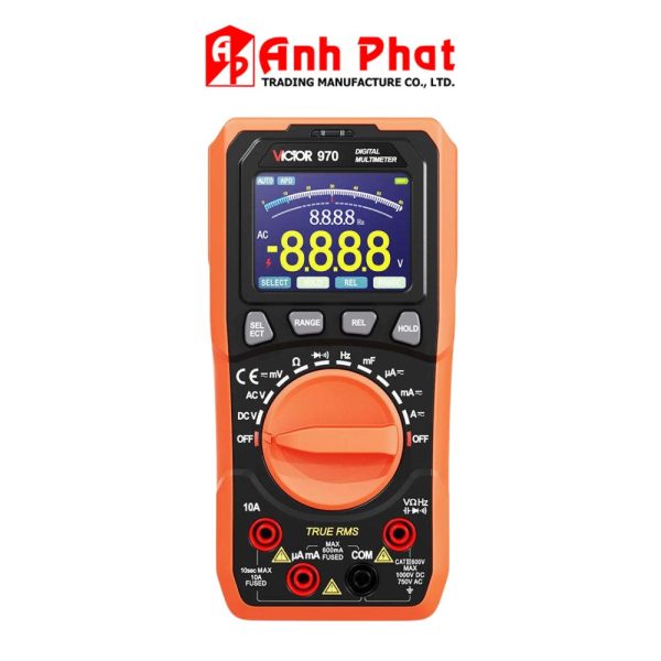 đồng hồ vạn năng VICTOR 970 True-RMS đo điện AC/DC, đồng hồ VOM VICTOR-970 True RMS, VICTOR 970 Digital Multimeter