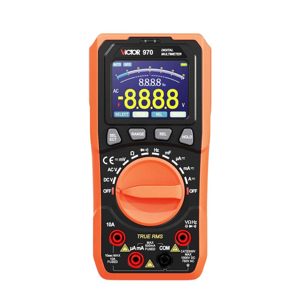 đồng hồ vạn năng VICTOR 970 True-RMS đo điện AC/DC, đồng hồ VOM VICTOR-970 True RMS, VICTOR 970 Digital Multimeter