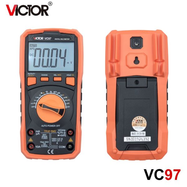 Đồng hồ vạn năng VICTOR VC97 True-RMS đo điện AC/DC, đồng hồ VOM AC/DC VICTOR VC 97 True RMS, VICTOR VC97 Digital Multimeter