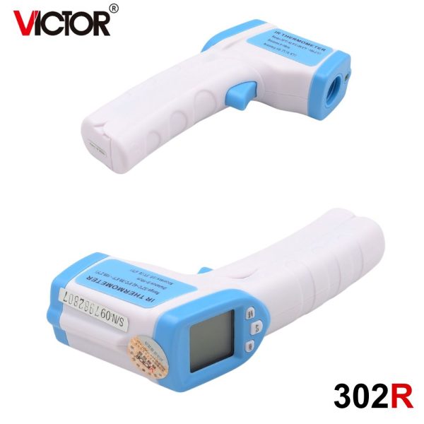 máy đo thân nhiệt VICTOR 302R cầm tay, nhiệt kế hồng ngoại VICTOR 302 R, VICTOR 302R infrared thermometer