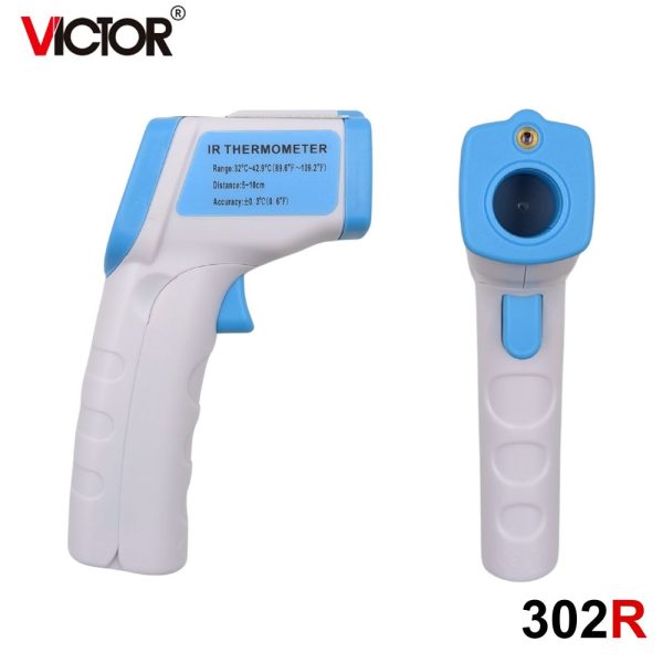 máy đo thân nhiệt VICTOR 302R cầm tay, nhiệt kế hồng ngoại VICTOR 302 R, VICTOR 302R infrared thermometer