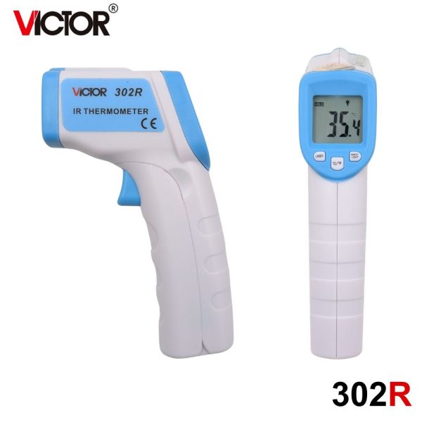 máy đo thân nhiệt VICTOR 302R cầm tay, nhiệt kế hồng ngoại VICTOR 302 R, VICTOR 302R infrared thermometer