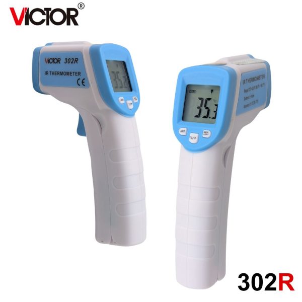 máy đo thân nhiệt VICTOR 302R cầm tay, nhiệt kế hồng ngoại VICTOR 302 R, VICTOR 302R infrared thermometer