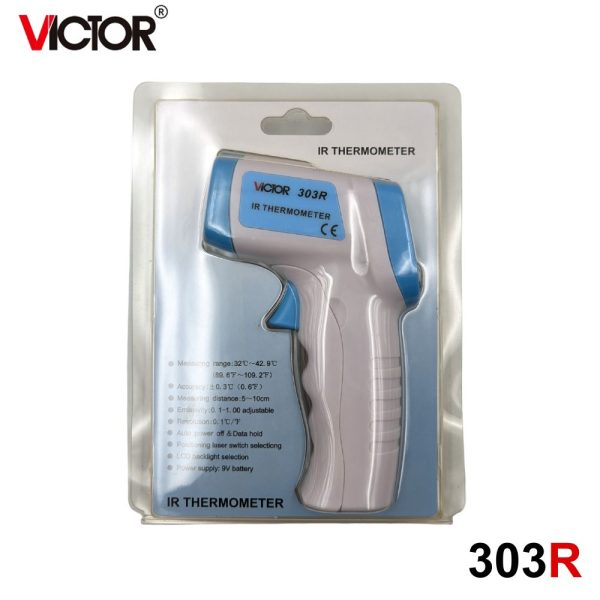 máy đo thân nhiệt VICTOR 303R, nhiệt kế hồng ngoại VICTOR 303 R, VICTOR 303R infrared thermometer
