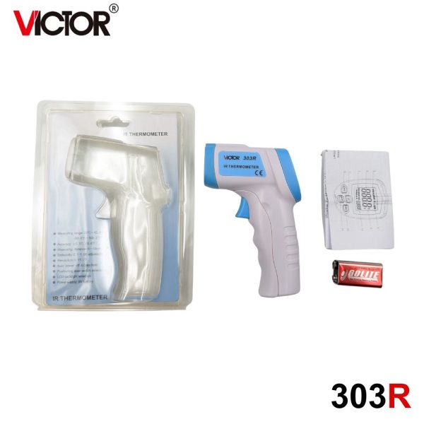 máy đo thân nhiệt VICTOR 303R, nhiệt kế hồng ngoại VICTOR 303 R, VICTOR 303R infrared thermometer