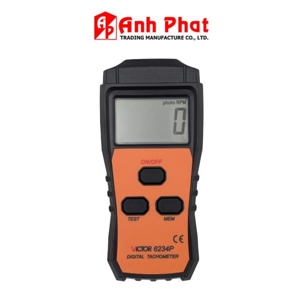 M&aacute;y đo tốc độ v&ograve;ng quay kh&ocirc;ng tiếp x&uacute;c VICTOR 6234P, m&aacute;y đo RPM VICTOR-6234P, VICTOR 6234P Tachometer