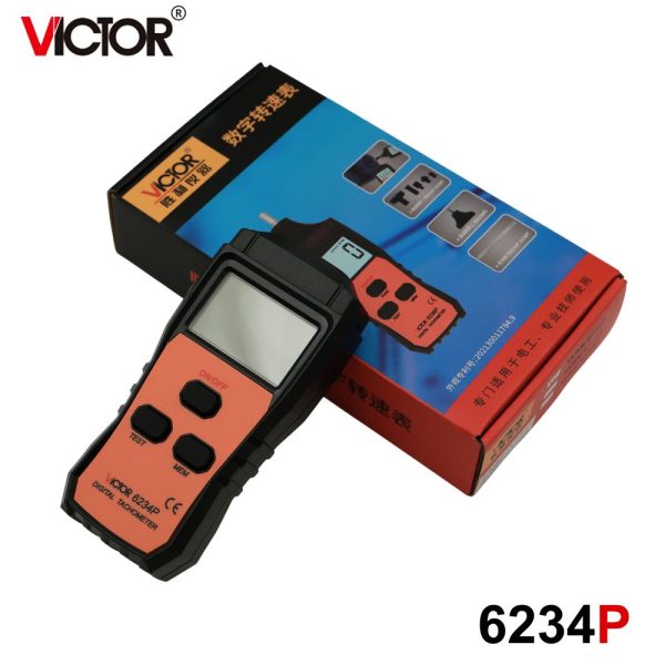 Máy đo tốc độ vòng quay không tiếp xúc VICTOR 6234P, máy đo RPM VICTOR-6234P, VICTOR 6234P Tachometer