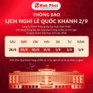 Lịch nghỉ Lễ Quốc khánh 2/9/2026